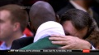Kevin McHale And Kevin Garnett Shared A Tearful Hug After Last Night's Game